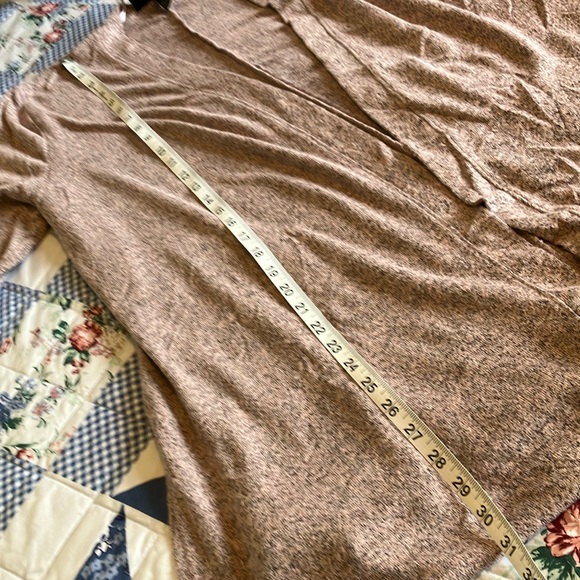 Lane Bryant Heathered Pink Cardigan Sweater - Picture 4 of 7